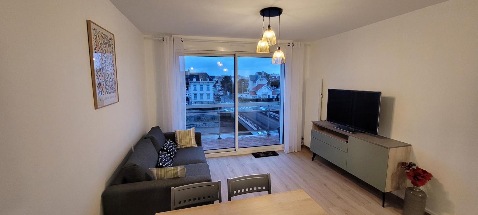 Une Jolie Vue - Appt 2 Pieces Vue Mer Balcon Sud Wimereux Exteriör bild